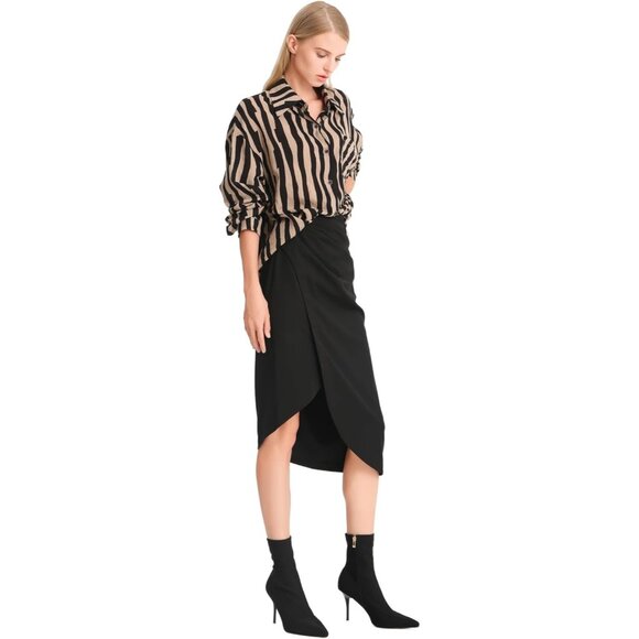 Women Black-stretch Sexy Pointy Toe Stiletto Heels Ankle Boots Printed Stretchy - Picture 2 of 8